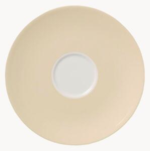 Komplet spodków z porcelany kostnej Pastel, 6 elem