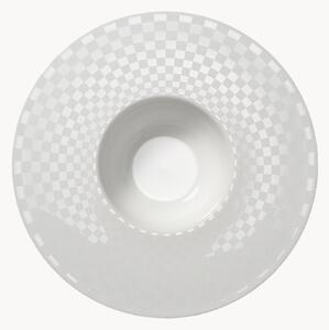 Komplet talerzy głębokich z porcelany kostnej Cross White, 6 elem