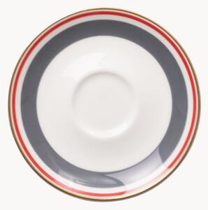Komplet spodków z porcelany kostnej Capri, 6 elem