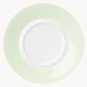 Komplet spodków z porcelany kostnej Pastel, 6 elem
