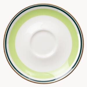 Komplet spodków z porcelany kostnej Capri, 6 elem