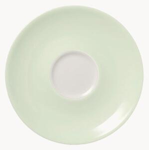 Komplet spodków z porcelany kostnej Pastel, 6 elem