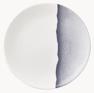 Komplet talerzy śniadaniowych z porcelany kostnej Silhouette, 6 elem