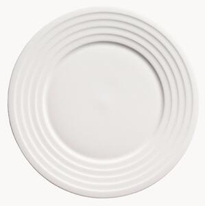 Komplet talerzy śniadaniowych z porcelany kostnej Fine Dining Relief, 6 elem