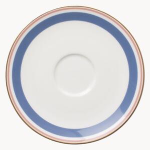 Komplet spodków z porcelany kostnej Capri, 6 elem