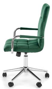 Zielony welurowy fotel młodzieżowy - Amber 4X