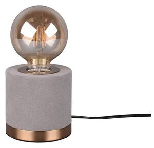 Szara aksamitna lampa stołowa (wysokość 11 cm) Judy – Reality