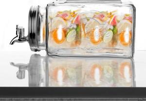 Słój do napojów z kranikiem szklany do lodówki 3,5 l