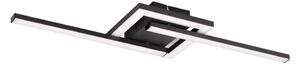 Czarna lampa sufitowa LED 16x54 cm Viale – Reality