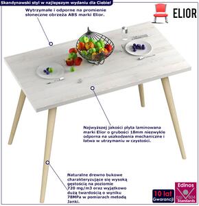 Kuchenny stół w stylu skandynawskim Mirea - 4 kolory