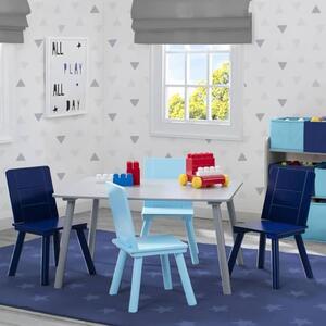 Delta Children Stolik w zestawie z krzesełkami, szaro-niebieski