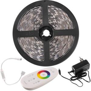 Zestaw taśma LED 24V 5m RGB+4000K IP20 pilot, zasilacz, sterownik 319289 Polux