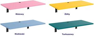 Młodzieżowe biurko bez nóg Lazo - 4 kolory