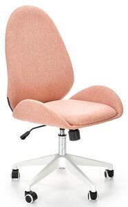 Różowy nowoczesny fotel obrotowy - Naron