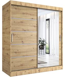 Szafa przesuwna 180 cm dąb artisan C7-N70