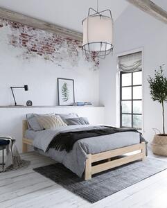 Skandynawskie łóżko drewniane dwuosobowe 160x200 - Zinos 3X