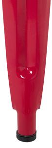 Zestaw 2 hokerów stołków barowych stalowy 60 cm czerwony Cabrillo Beliani