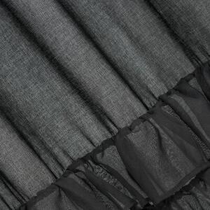 Firana gotowa EUROFIRANY Dolly 140 x 250 cm Czarny