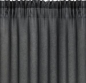 Firana gotowa EUROFIRANY Dolly 140 x 250 cm Czarny