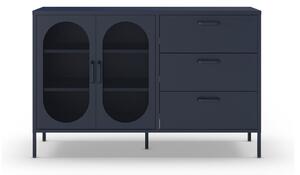 Ciemnoniebieska komoda 140x90 cm Diora – Marckeric