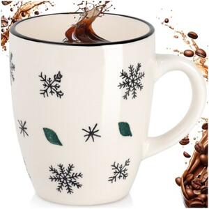 Kubek ceramiczny płatki śniegu 350 ML