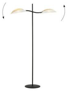 Lampa stojąca podłogowa Emibig 2xE14 40W LOTUS LP2 WHITE/GOLD 1107/LP2