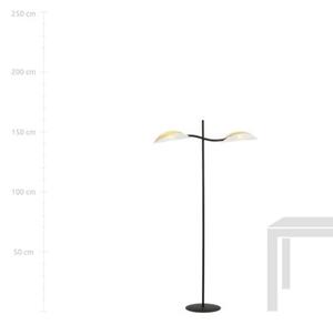 Lampa stojąca podłogowa Emibig 2xE14 40W LOTUS LP2 WHITE/GOLD 1107/LP2
