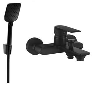 Mexen Royo R62 bateria wannowa z zestawem prysznicowym, czarna - 7223R62-70