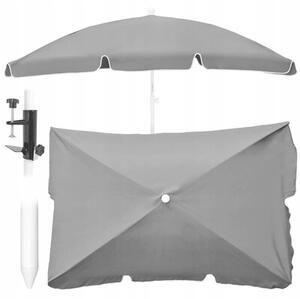 Parasol ogrodowy BLACK FOREST L-0725S 200 cm Szary
