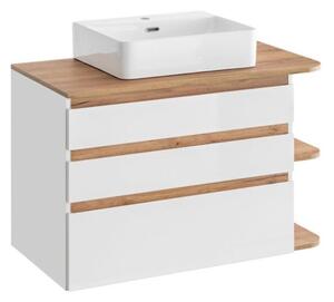 Szafka pod umywalkę PLATINUM 820 94 cm biała
