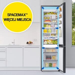 Lodówka SAMSUNG RB38C650EB1 EF AI No Frost 203cm Grafitowa Podajnik wody