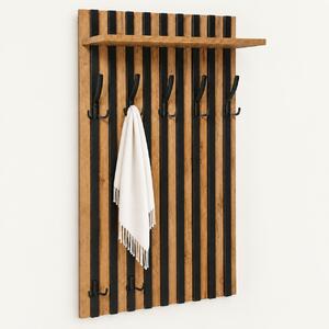 Wieszak ścienny 60 cm na ubrania, nowoczesne Lamele, do przedpokoju | ArtD Home