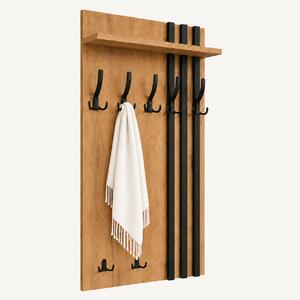 Wieszak ścienny 60 cm na ubrania, nowoczesne Lamele, do przedpokoju | ArtD Home
