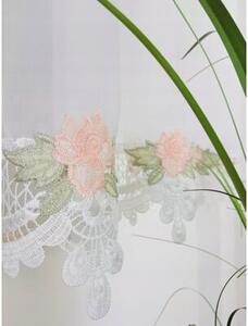 Firana gotowa z gipiurÄ w rÃ³Å¼yczki 400x150cm