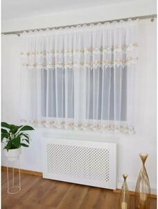 Firana gotowa z gipiurÄ w rÃ³Å¼yczki 400x150cm