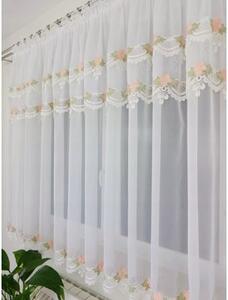 Firana gotowa z gipiurÄ w rÃ³Å¼yczki 400x150cm