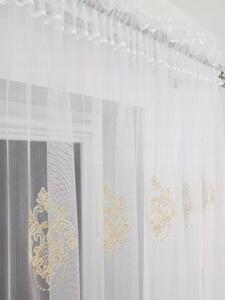 Firana z haftem i welurem-brÄ z 400x250 cm