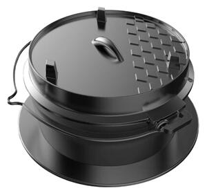 Tepro 8230 Garnek żeliwny z pokrywką Dutch Oven, 6 l