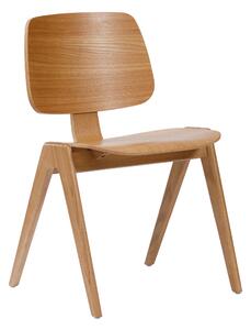 AURA Dąb Naturalny - KRZESŁO DREWNIANE DO SALONU JADALNI KUCHNI MODERN NORDIC