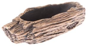 Betonowa osłonka na doniczkę Brown bark, 20 x 6 x 10,5 cm
