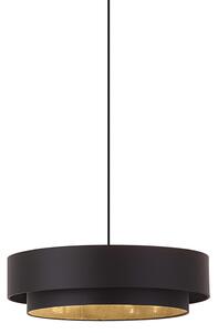 Nowoczesna lampa wisząca czarna 50 cm 3-źródła światła - Drum Duo