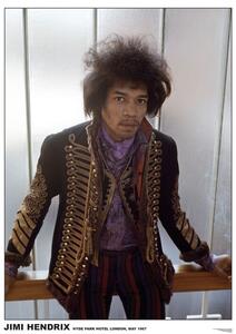 Plakat, Obraz Jimi Hendrix - Hyde Park Hotel 1967, (59.4 x 84 cm)