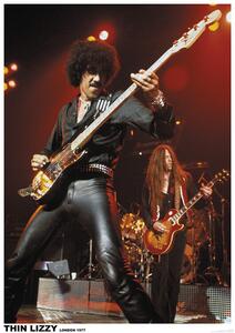 Plakat, Obraz Thin Lizzy - London 1977, (59.4 x 84 cm)
