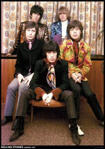 Plakat, Obraz Rolling Stones - Band colour 1967
