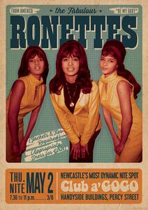 Plakat, Obraz The Ronettes - Newcastle, (59.4 x 84 cm)