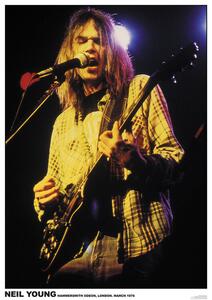 Plakat, Obraz Neil Young - Hammersmith Oden London 1976