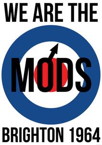 Plakat, Obraz Mods - Target We Are The Mods 1964, (59.4 x 84 cm)