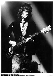 Plakat, Obraz Rolling Stones Keith Richards - Rotterdam 1973, (59.4 x 84 cm)