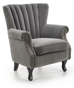 Fotel do salonu TITAN VELVET szary