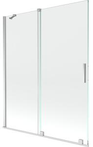 Mexen Velar parawan nawannowy 2-skrzydłowy rozsuwany 140 x 150 cm, transparent, chrom - 896-140-000-01-01